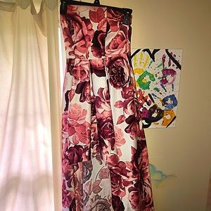 A cropped flower dress